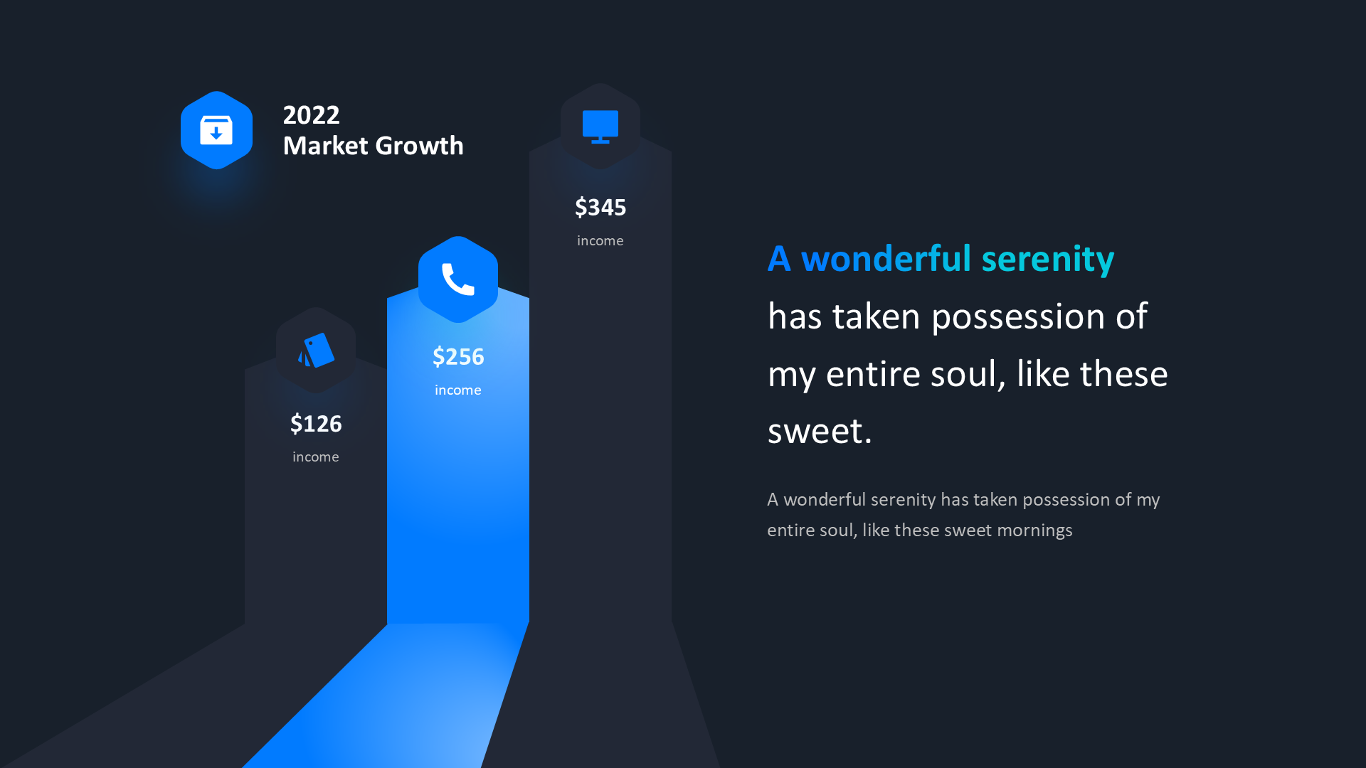 Market Growth - Dark slide 3